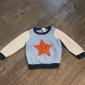 First Impression Kids Blue Star Sweater 24 Months